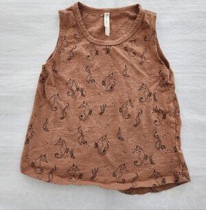 💕rylee & Cru Tank Top 18-24 Months Seahorse Brown